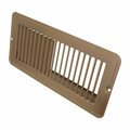 Creative Products 4 x 10 Floor Register, Brown, 4 x 10 Access opening, Common OEM Replacement FR-0410-BRN